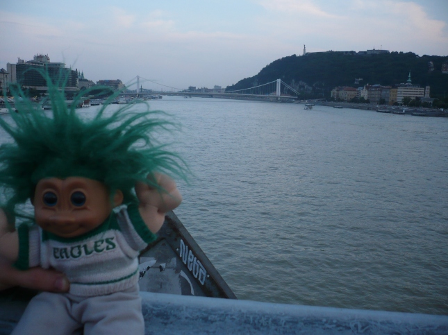 11The troll loved the view of the Danube