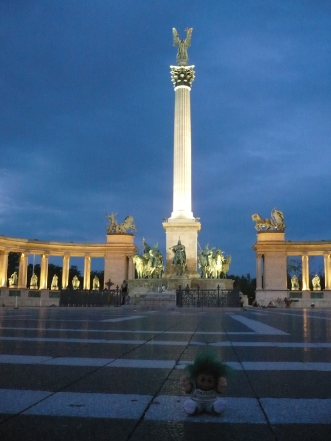 14Heroes' square, with the statues of some of our greatest kings and leaders