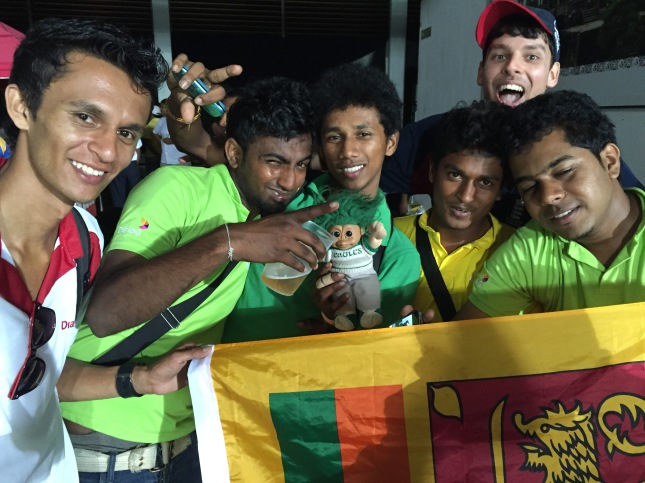 11. Sri Lankan cricket fans trying to get Eagles Troll to support them instead of England