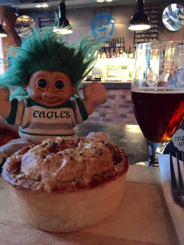 2. Proper English lunch - Beer and a pie.